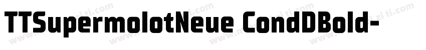 TTSupermolotNeue CondDBold字体转换
